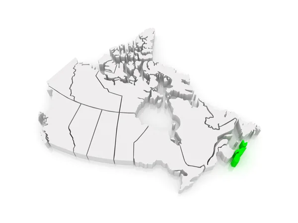 Mapa da Nova Escócia. Canadá . — Fotografia de Stock