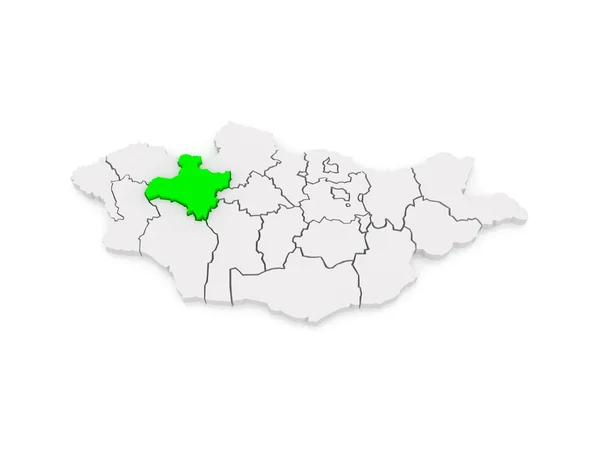 Karte von Sawkhan. Mongolei. — Stockfoto