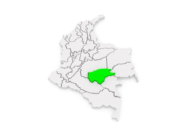 Mapa de Guaviare. Colombia . —  Fotos de Stock