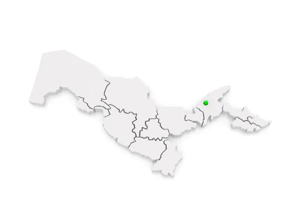 Map of Tashkent. Uzbekistan. — Stock Photo, Image