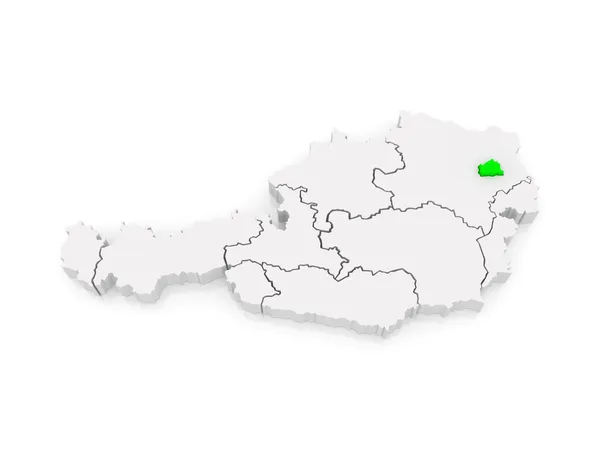 Mapa Vídně. Rakousko. — Stock fotografie