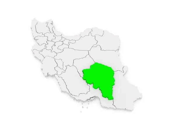 Mapa kerman. Iran. — Zdjęcie stockowe