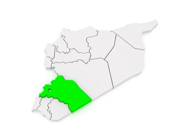 지도 암초 다마스커스. 시리아. — 스톡 사진
