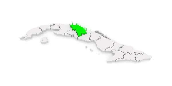 Mapa Villa clara. Kuba. — Zdjęcie stockowe