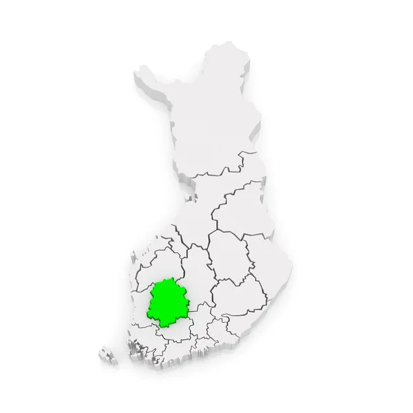 Mapa města tampere. Finsko. — Stock fotografie