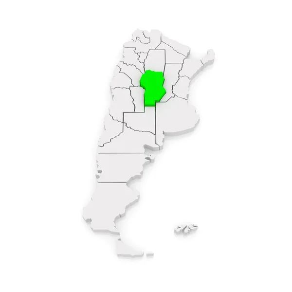 Mapa de Córdoba. Argentina . — Foto de Stock