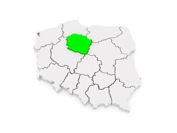 Χάρτης του pomeranian. Πολωνία. — Φωτογραφία Αρχείου