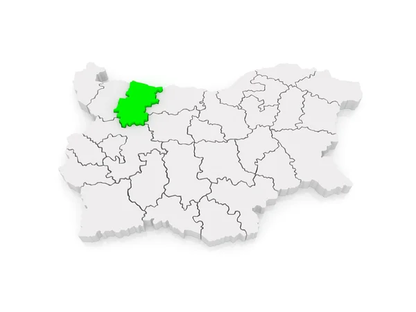 Mapa de Provincia de Vratsa. Países Bajos . — Foto de Stock