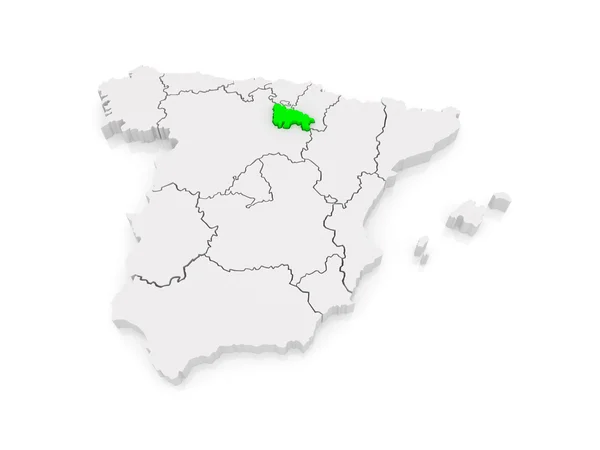 Mappa di Rioja. Spagna . — Foto Stock