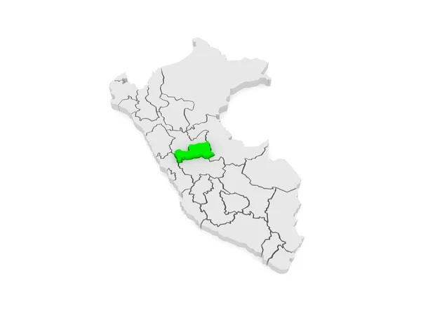 Mapa de Pasco. Perú . — Foto de Stock