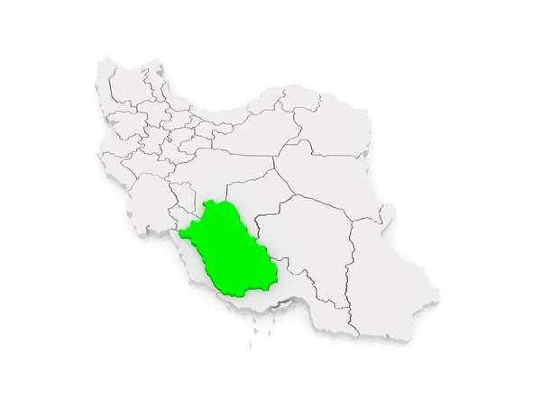 Map of Farce. Iran. — Stock Photo, Image