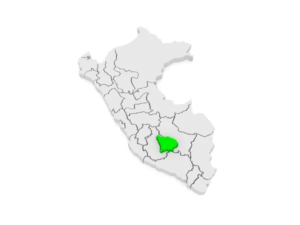 Mapa de Apurimac. Perú . — Foto de Stock