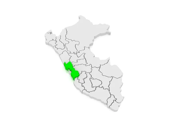 Karta över lima. Peru. — Stockfoto
