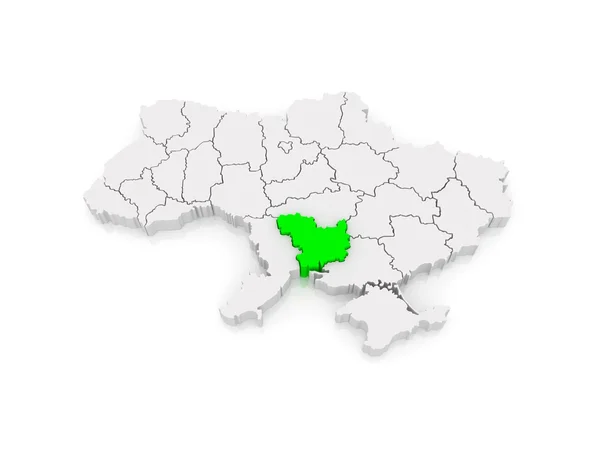 Carte de la région de Nikolaev. Ukraine . — Photo