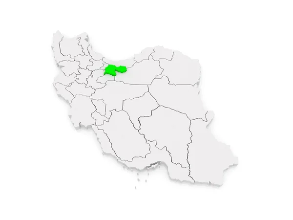 Mapa de Teerão. Irão — Fotografia de Stock