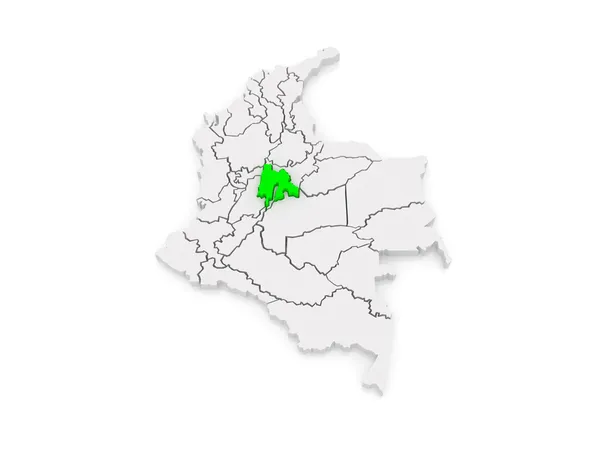 Map of Cundinamarca. Colombia. — Stock Photo, Image