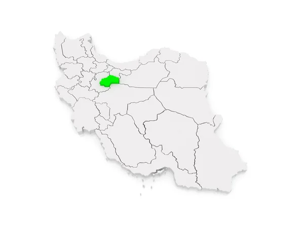 Mapa de Qum. Irán . — Foto de Stock