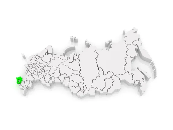 Mapa de la Federación Rusa. Región de Krasnodar . —  Fotos de Stock