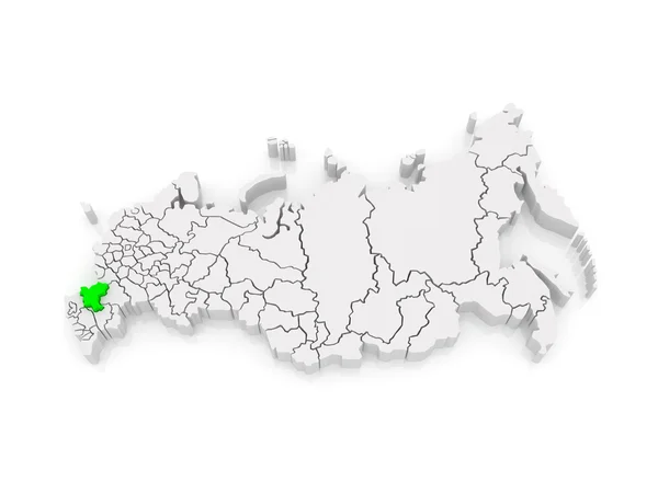 Mapa Ruské federace. Rostov region. — Stock fotografie