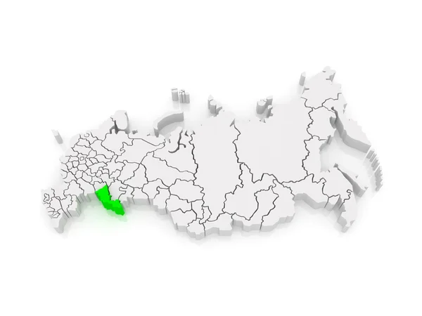 Mappa della Federazione Russa. Regione di Orenburg . — Foto Stock