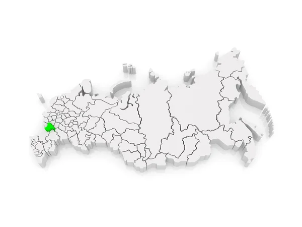 Mapa Federacji Rosyjskiej. region Woroneżu. — Zdjęcie stockowe