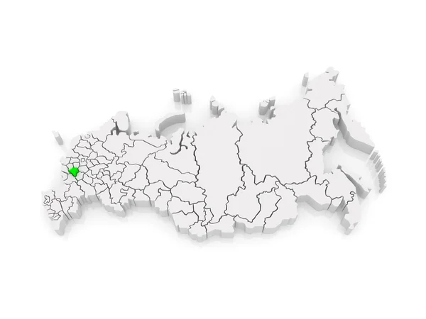 Karte der Russischen Föderation. Gebiet Lipezk. — Stockfoto