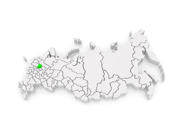 Карта Російської Федерації. Ярославська область. — стокове фото