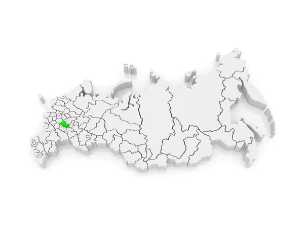 Mapa da Federação Russa. República da Mordovia . — Fotografia de Stock