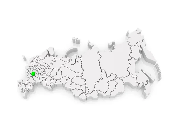 Mapa Federacji Rosyjskiej. Tambov regionu. — Zdjęcie stockowe