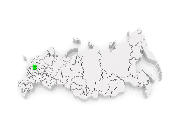 Карта Российской Федерации. Московская область . — стоковое фото
