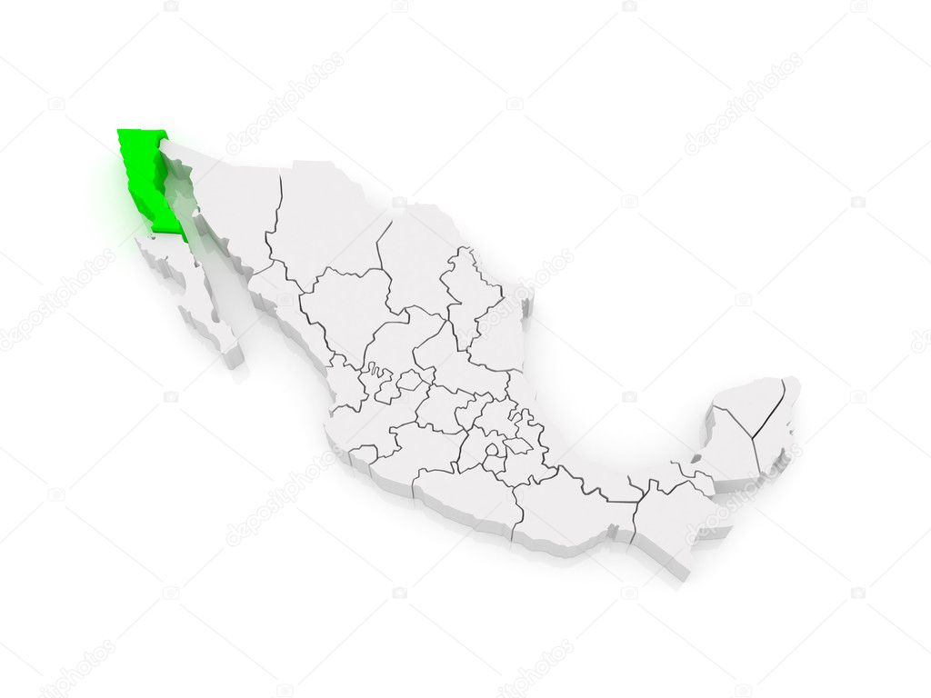 Map of Baja California. Mexico. Stock Photo by ©Tatiana53 49831073