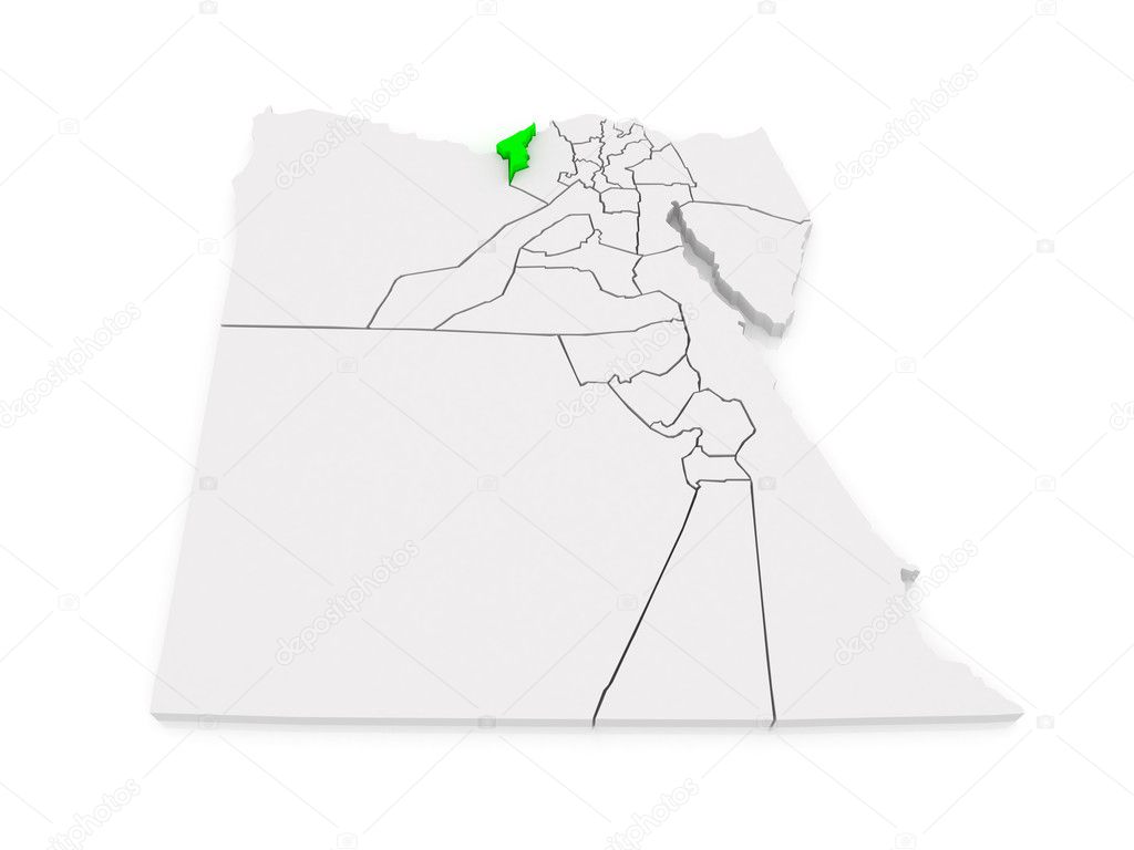 Map of Alexandria. Egypt.