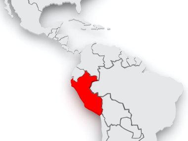Dünya Haritası. Peru.