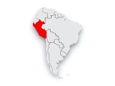 Dünya Haritası. Peru.
