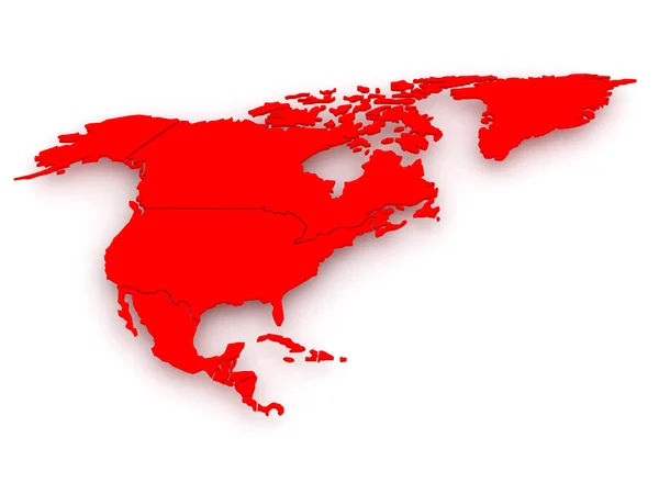 Carte des mondes. Amérique du Nord . — Photo