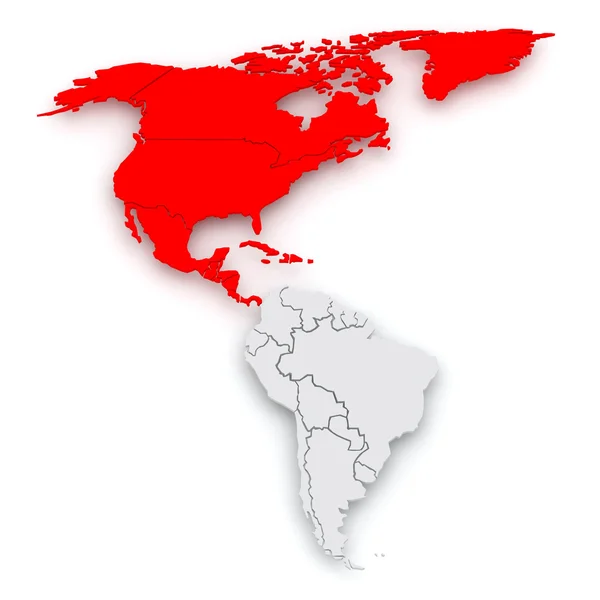 Dünya Haritası. Kuzey Amerika. — Stok fotoğraf
