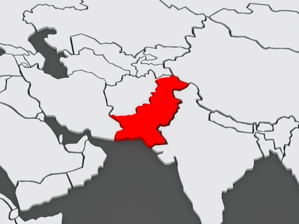 Carte des mondes. Pakistan . — Photo