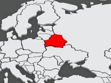 Dünya Haritası. Belarus.