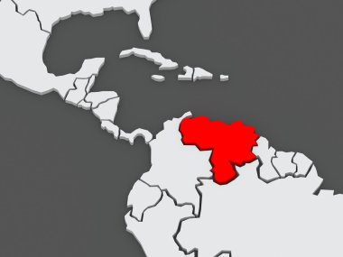 Dünya Haritası. Venezuela.