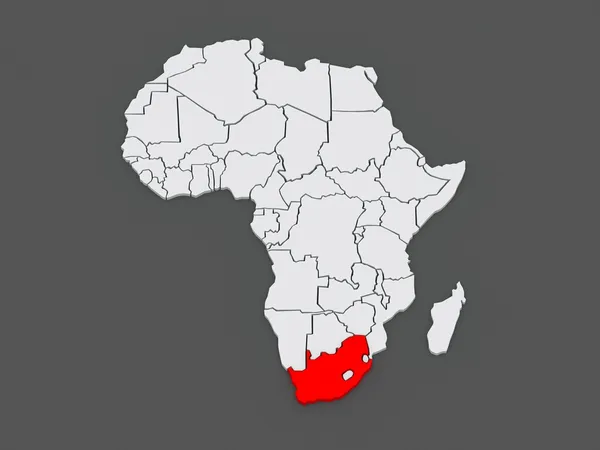 Χάρτης των κόσμων. Νότια Αφρική. — Φωτογραφία Αρχείου