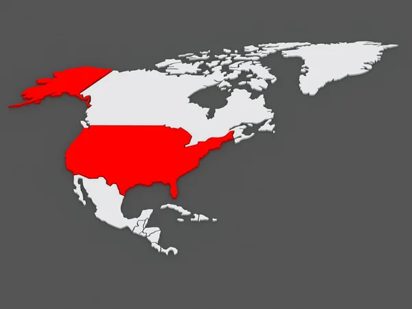 Карта миров. США . — стоковое фото