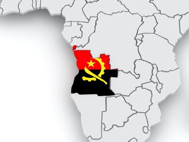Dünya Haritası. Angola.