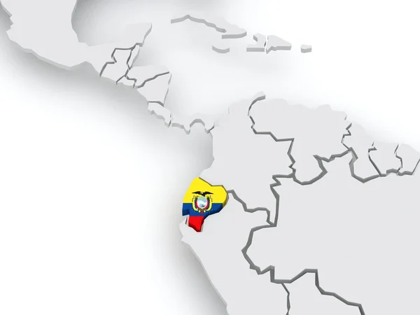 Mapa de mundos. Ecuador . — Foto de Stock