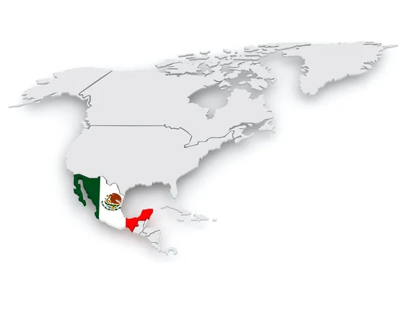 Peta dari dunia. Meksiko . — Stok Foto