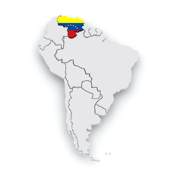 Карта миров. Венесуэла . — стоковое фото