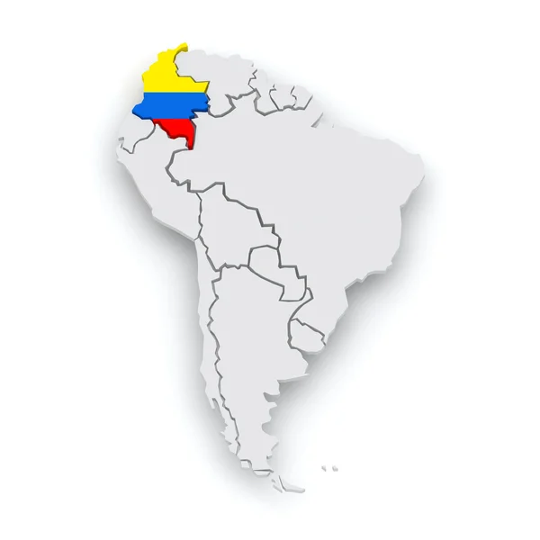 Карта миров. Колумбия . — стоковое фото