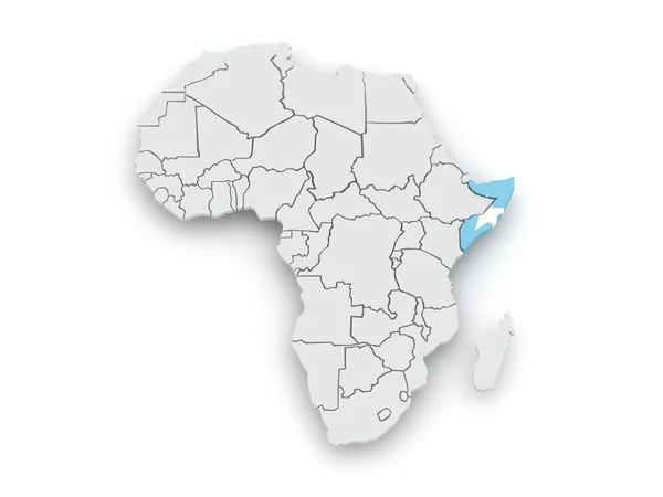 世界地图。索马里. — 图库照片