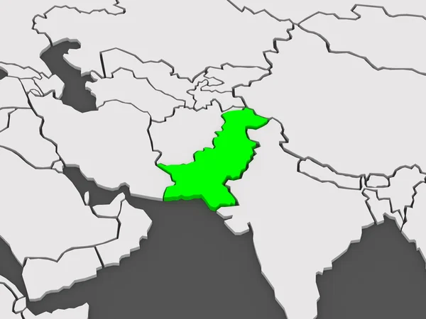 Χάρτης των κόσμων. Πακιστάν. — Φωτογραφία Αρχείου