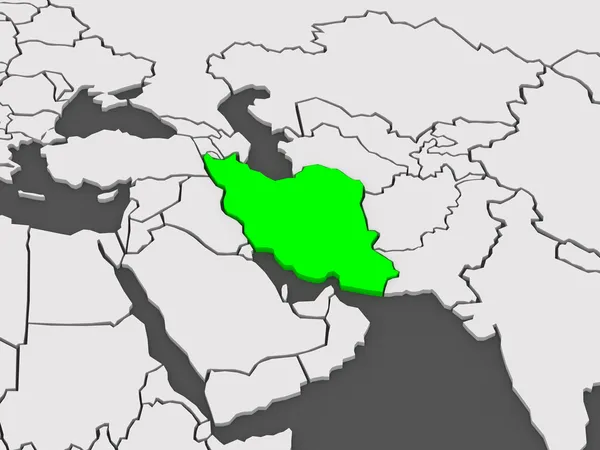 世界の地図。イラン. — ストック写真