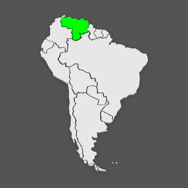 Harta lumilor. Venezuela . — Fotografie, imagine de stoc